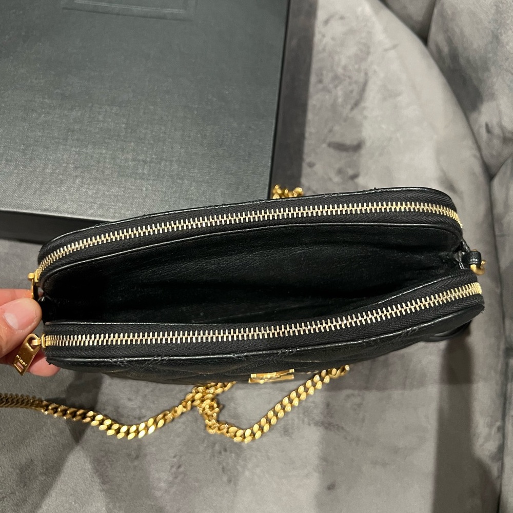 Yves Saint Laurent Becky double zip crossbody bag - Picture 7 of 13